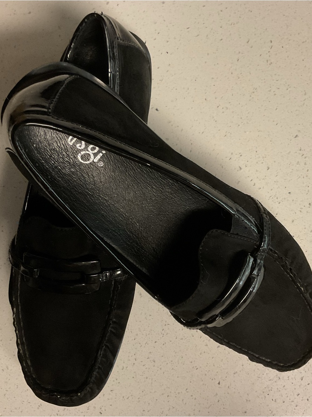 Black Women’s Loafers - Classic Slip-On Dress Shoe 9.5